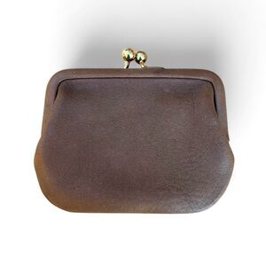 Vintage Coach Putty Change Purse 7155